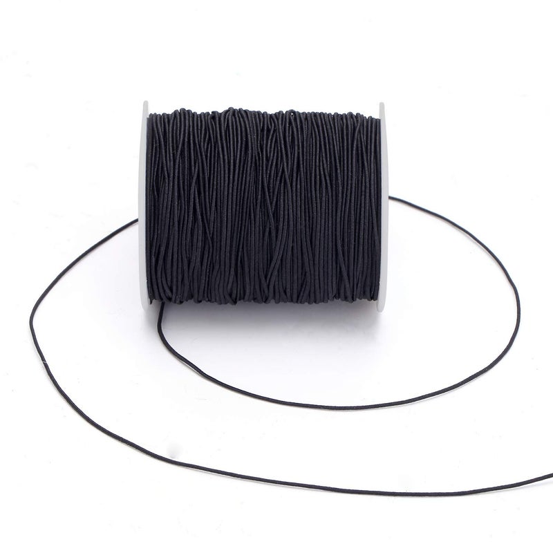 Senkary 0.8 mm Elastic String Cord Stretchy Bracelet String Beading Thread for Jewelry Making and Bracelet Making, 109 Yards, Black - Image 4